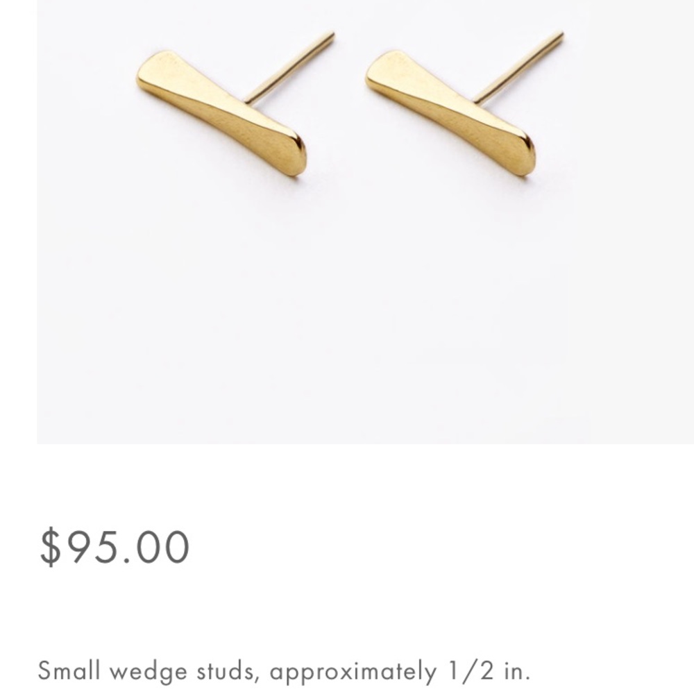 Madewell Triangle Stud Earrings